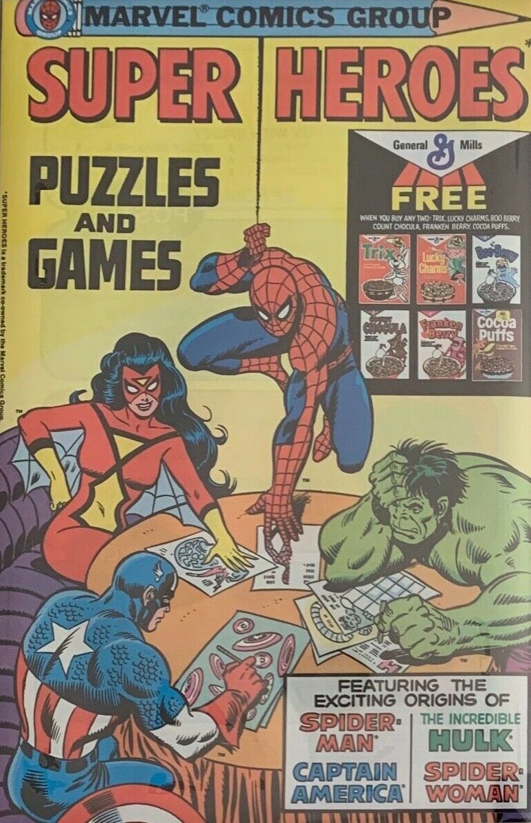Super Heroes Puzzles and Games Comic