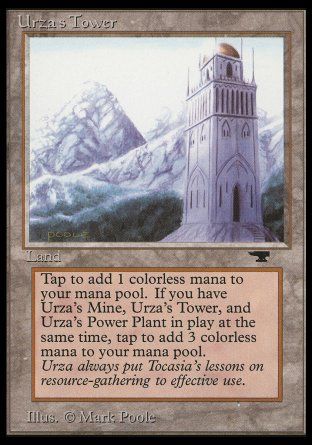 Urza's Tower (Mountains) (Antiquities) Trading Card