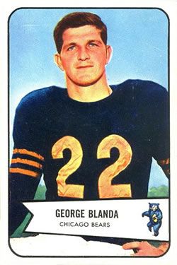 George Blanda 1954 Bowman #23 Sports Card