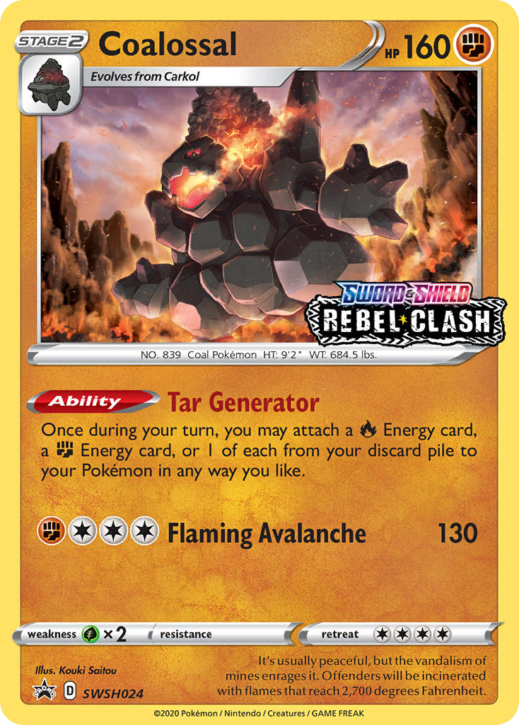 Coalossal (SWSH024) - SWSH Black Star Promos Pokémon Card