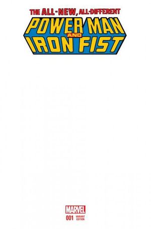 Power Man And Iron Fist #1 (Blank Variant)