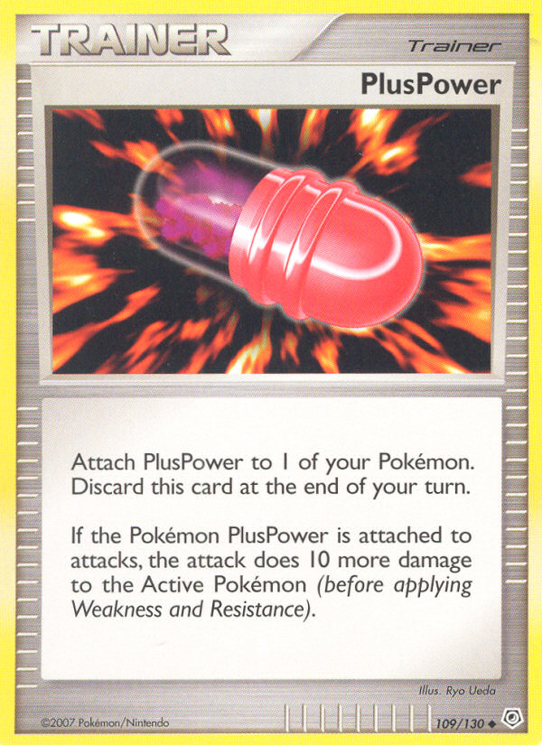 PlusPower (Trainer: Item) (109/130) - Diamond & Pearl Pokémon Card