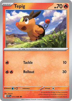 Tepig (11/86) - White Flare