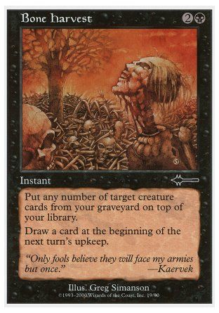 Bone Harvest (Beatdown) Trading Card