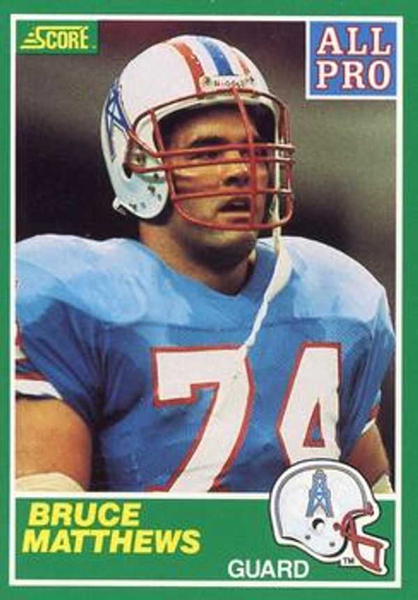 Bruce Matthews 1989 Score #286