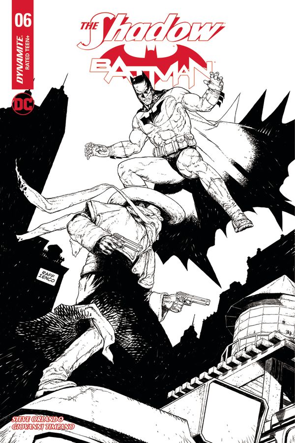 Shadow/Batman #6 (Cover F 10 Copy Ienco B&w Cover)