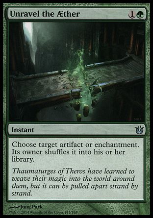 Unravel the Aether (Born of the Gods) Trading Card