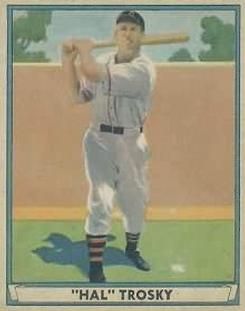 Hal Trosky 1941 Play Ball #16 Sports Card