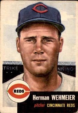 Herman Wehmeier 1953 Topps #110 Sports Card