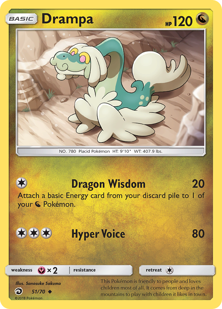 Drampa (51/70) - Dragon Majesty Pokémon Card