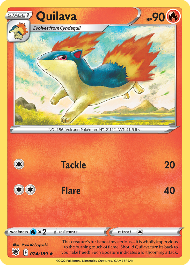 Quilava (24/189) - Astral Radiance Pokémon Card