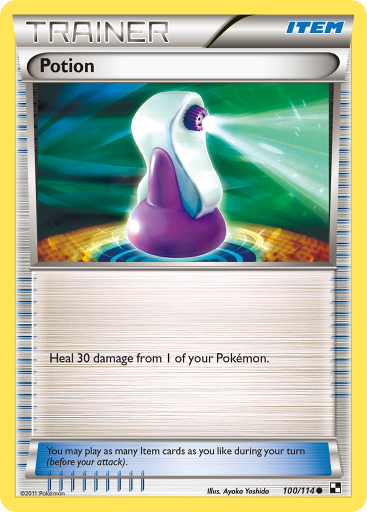 Potion (Trainer: Item) (100/114) - Black & White Pokémon Card