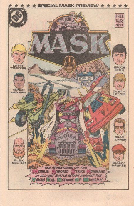 MASK #Promotional Supplement Comic