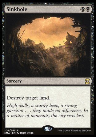 Sinkhole (Eternal Masters) Trading Card