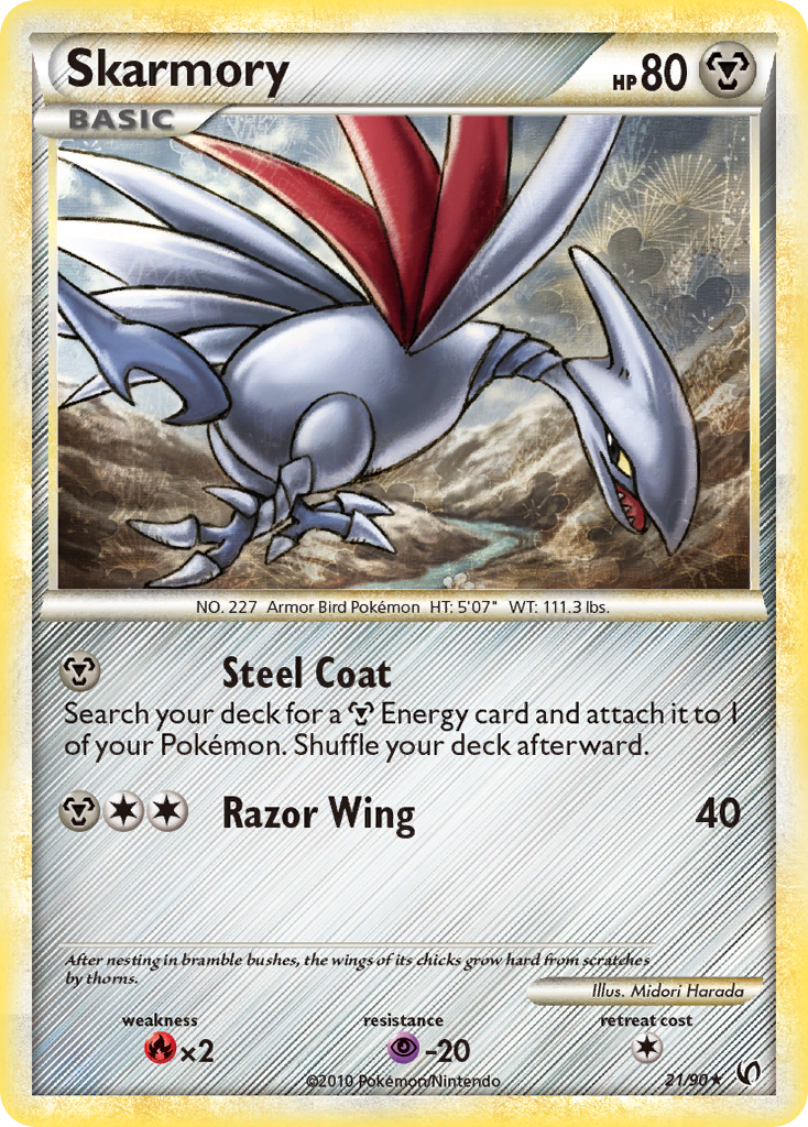 Skarmory (21/90) - HS—Undaunted Pokémon Card