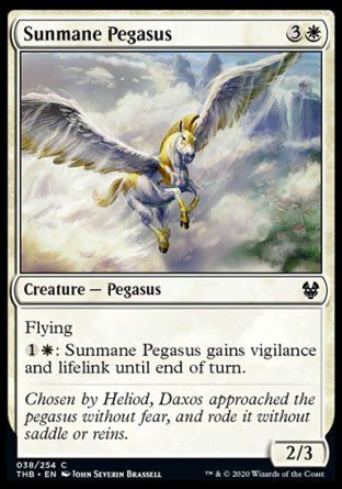 Sunmane Pegasus (Theros Beyond Death) Trading Card