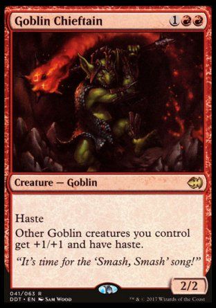 Goblin Chieftain (Merfolks vs. Goblins) Trading Card