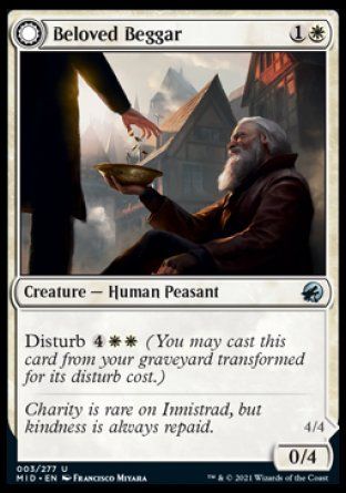 Beloved Beggar (Innistrad: Midnight Hunt) Trading Card