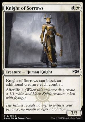 Knight of Sorrows (Ravnica Allegiance)