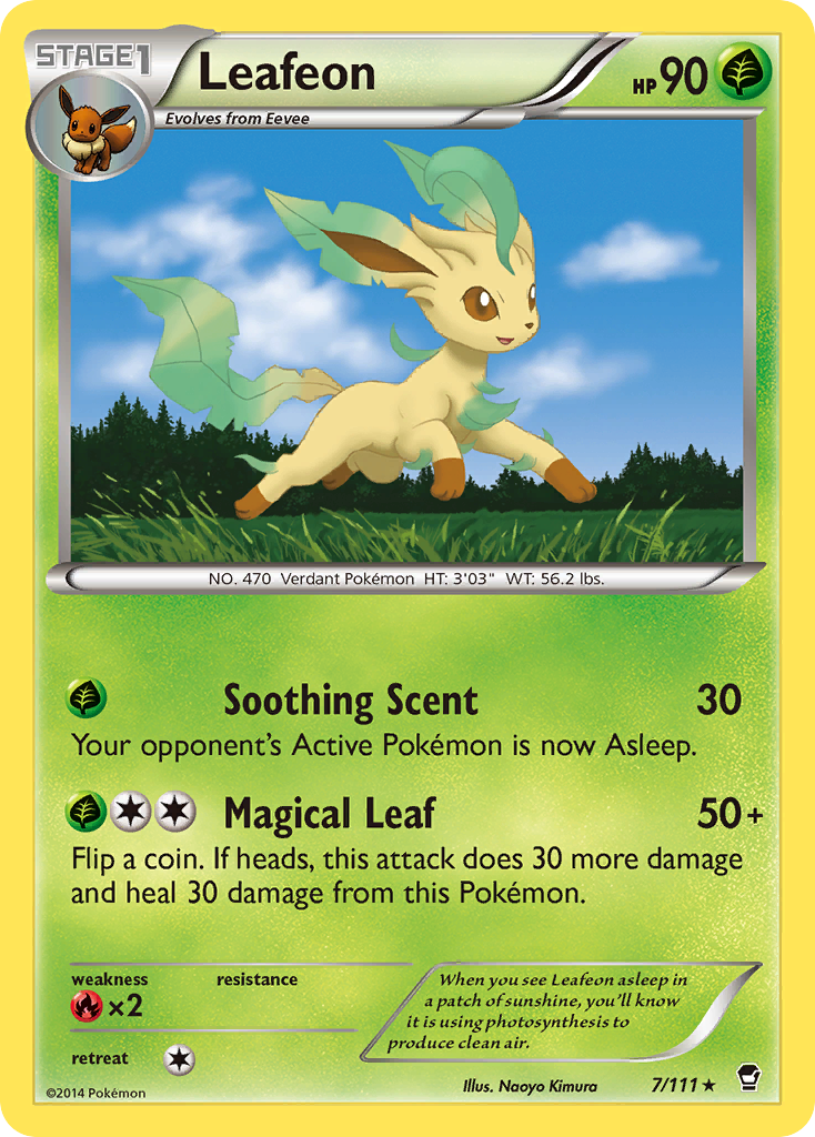 Leafeon (7/111) - Furious Fists Pokémon Card