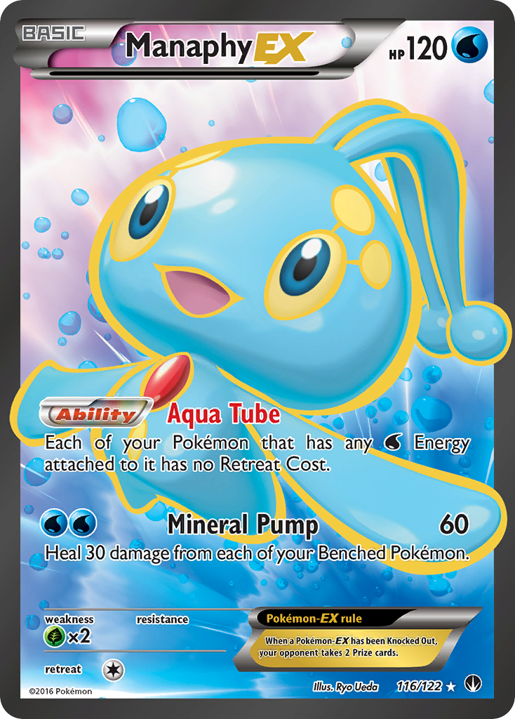 Manaphy EX (116/122) - BREAKpoint Pokémon Card