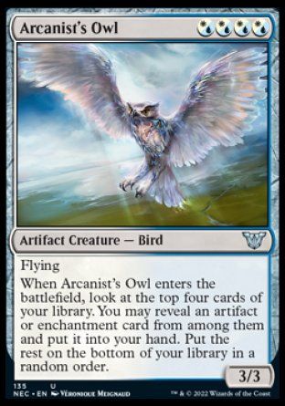 Arcanist's Owl (Kamigawa Neon Dynasty Commander Decks) Trading Card