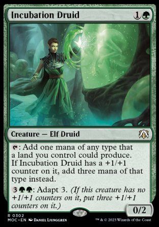 Incubation Druid (March of the Machine Commander Decks) Trading Card