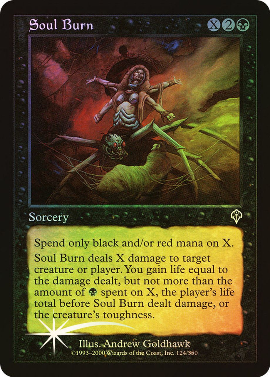 Soul Burn (Invasion - Foil) Trading Card