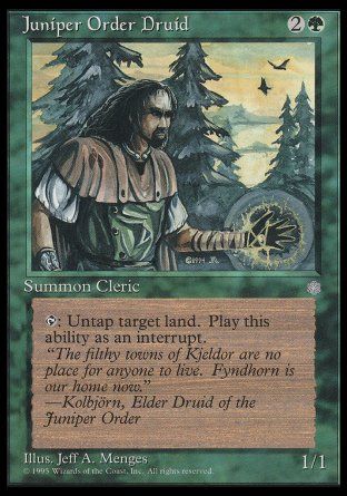 Juniper Order Druid (Ice Age) Trading Card