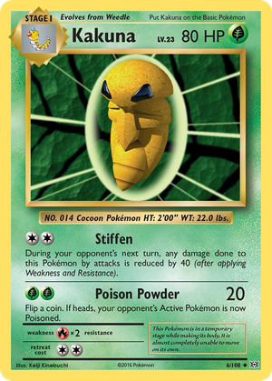 Kakuna (6/108) - Evolutions (Reverse Holo)