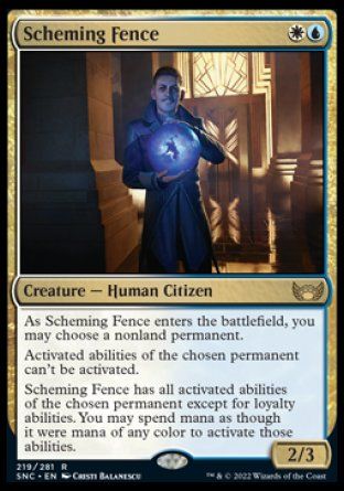 Scheming Fence (Streets of New Capenna) Trading Card