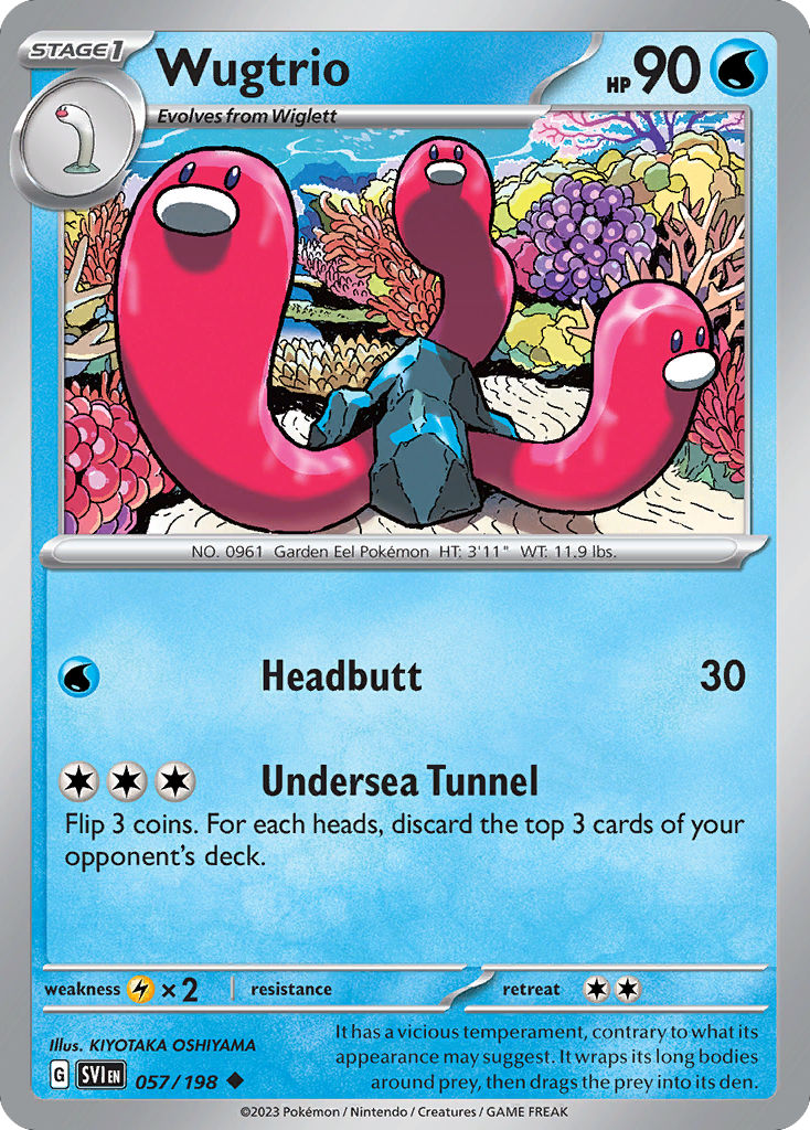 Wugtrio (57/198) - Scarlet & Violet Pokémon Card