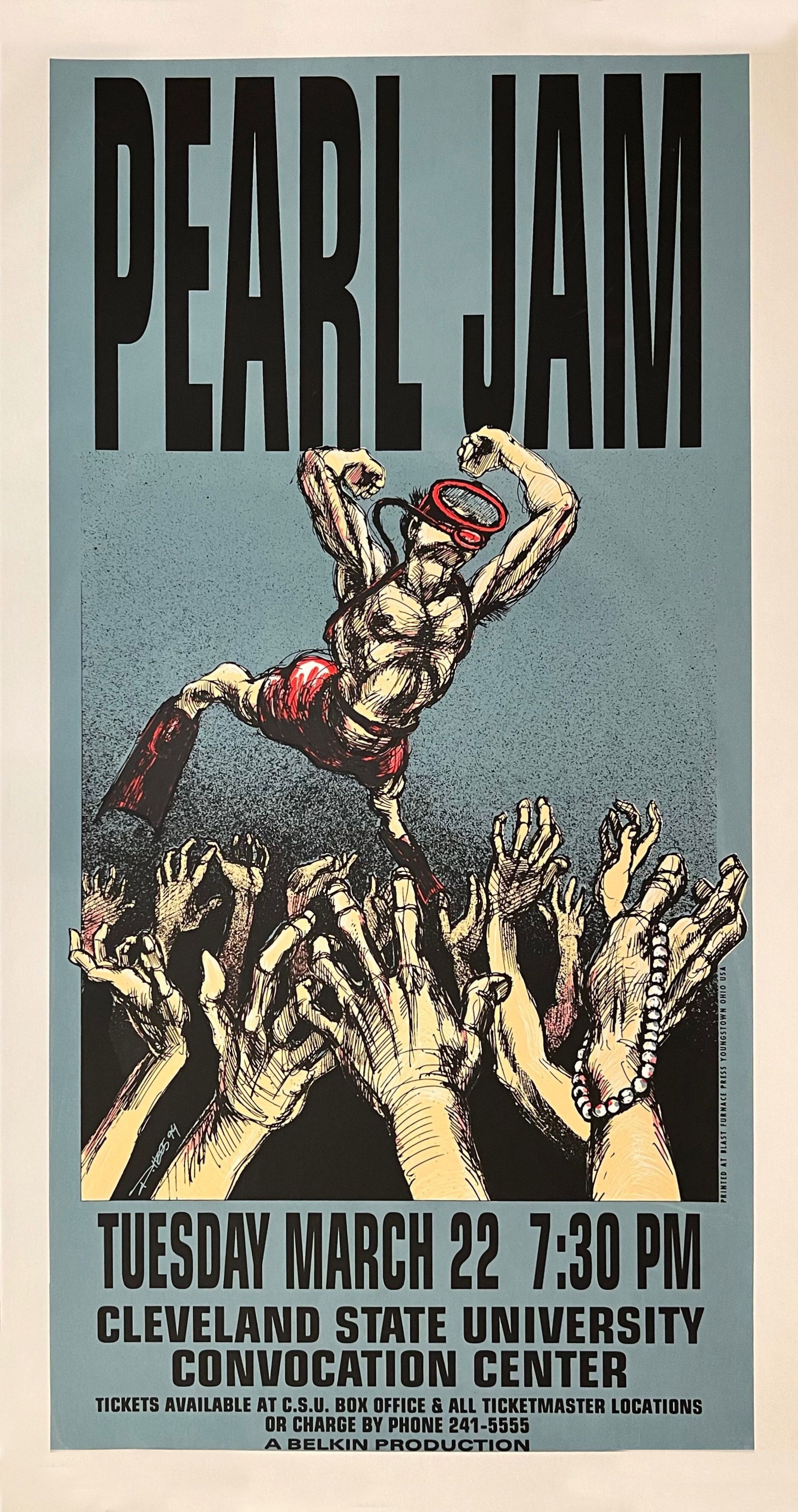 PEARL JAM – CONCERT POSTER - Jewel Box Platinum