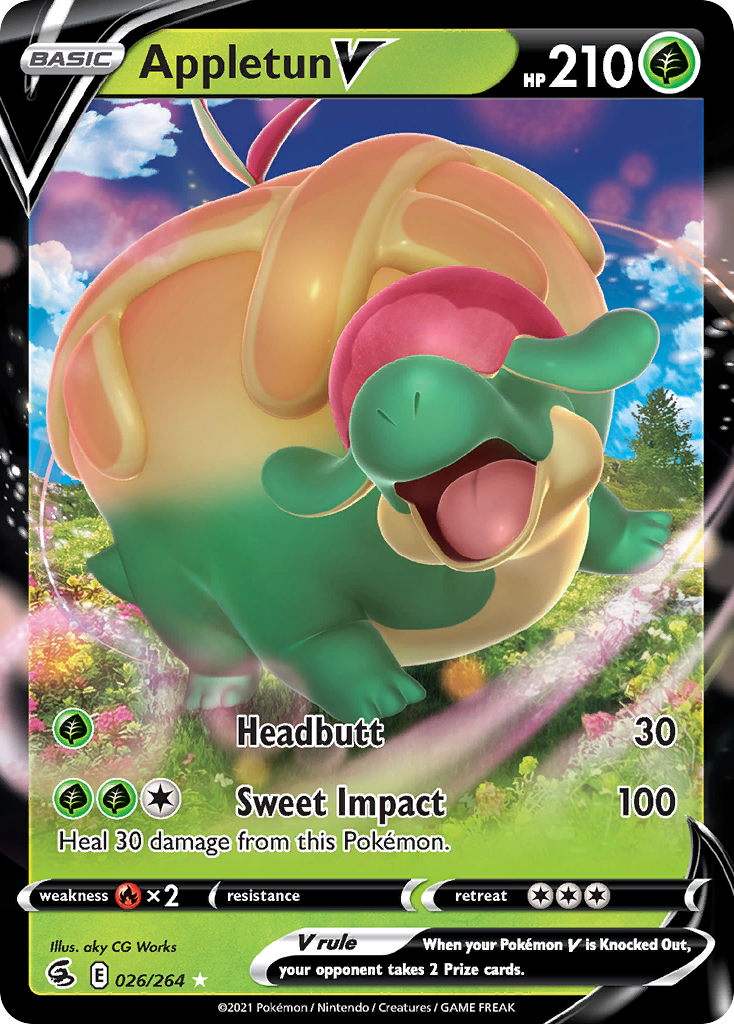 Appletun V (26/264) - Fusion Strike Pokémon Card