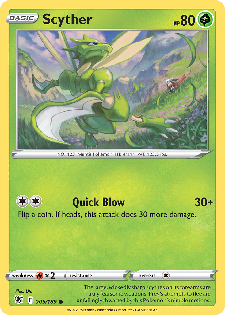 Scyther (5/189) - Astral Radiance Pokémon Card