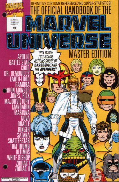 Official Handbook of the Marvel Universe Master Edition #19 Comic