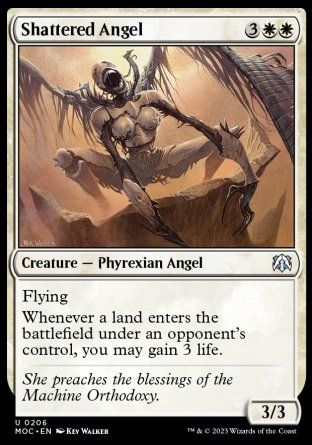 Shattered Angel (March of the Machine Commander Decks) Trading Card