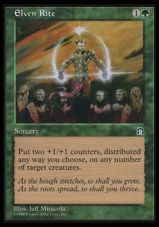 Elven Rite (Stronghold) Trading Card