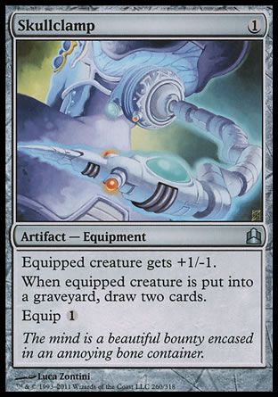 Skullclamp (MTG Commander) Trading Card