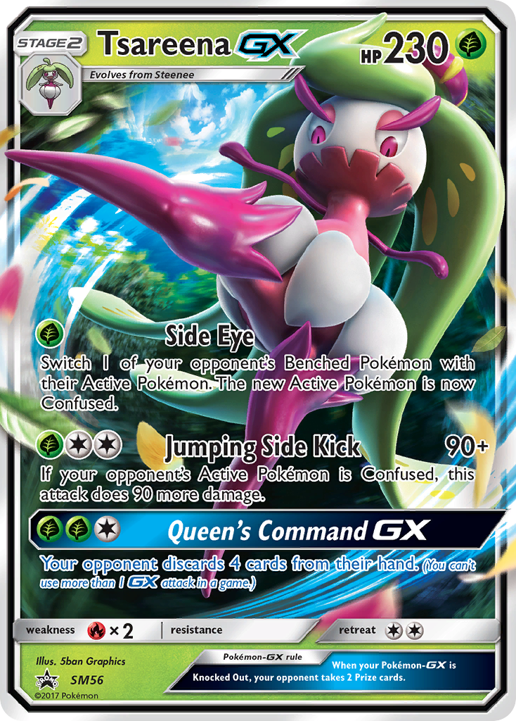 Tsareena GX (SM56) - SM Black Star Promos Pokémon Card