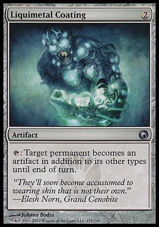 Liquimetal Coating (Scars of Mirrodin) Trading Card