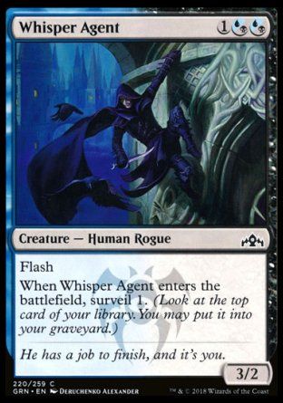 Whisper Agent (Guilds of Ravnica) Trading Card