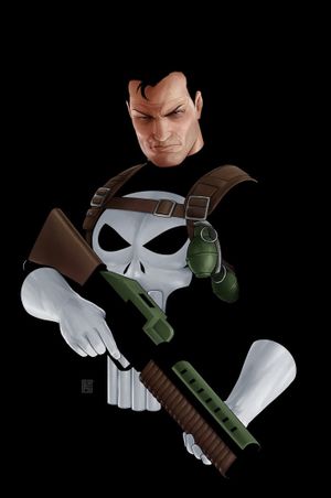 Punisher #1 (John Tyler Christopher Negative Space Virgin Variant)