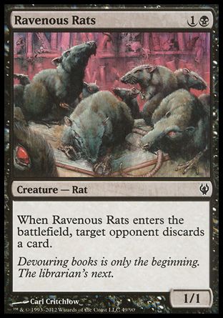 Ravenous Rats (Izzet vs. Golgari) Trading Card