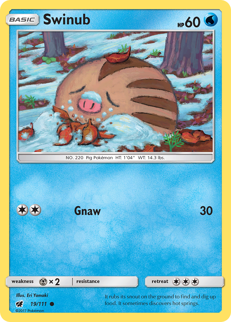 Swinub (19/111) - Crimson Invasion Pokémon Card