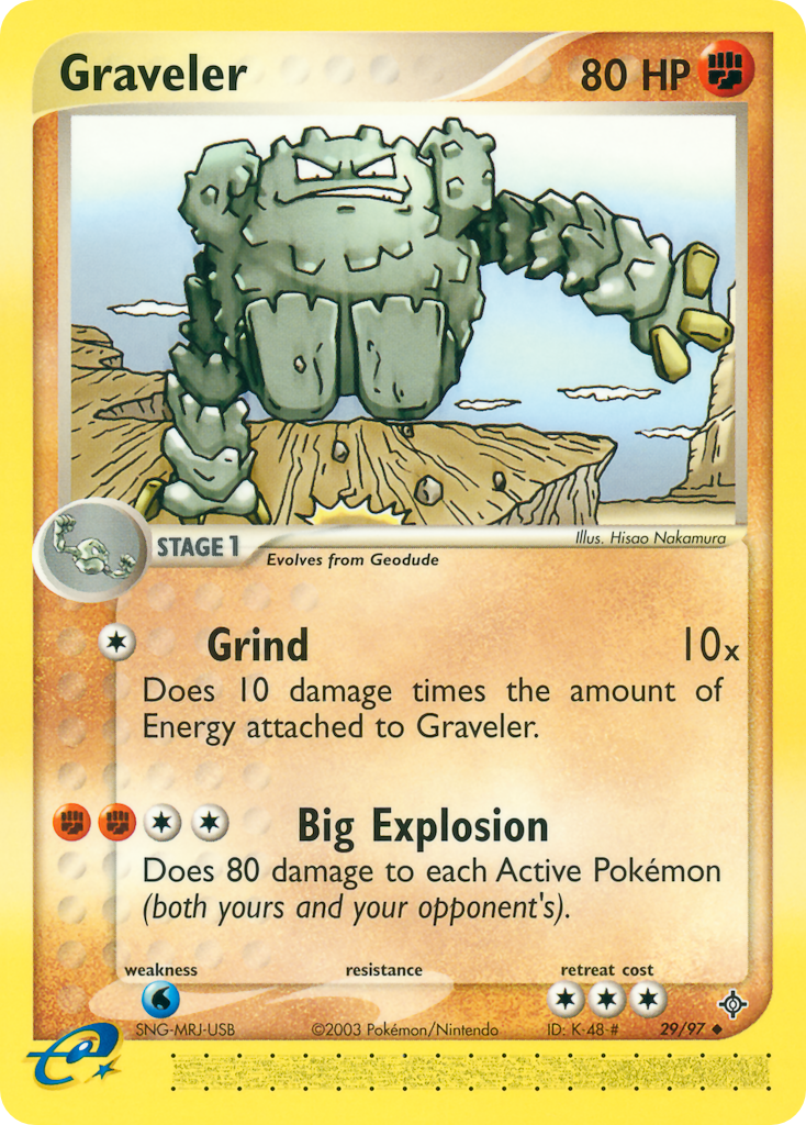 Graveler (29/97) - Dragon Pokémon Card