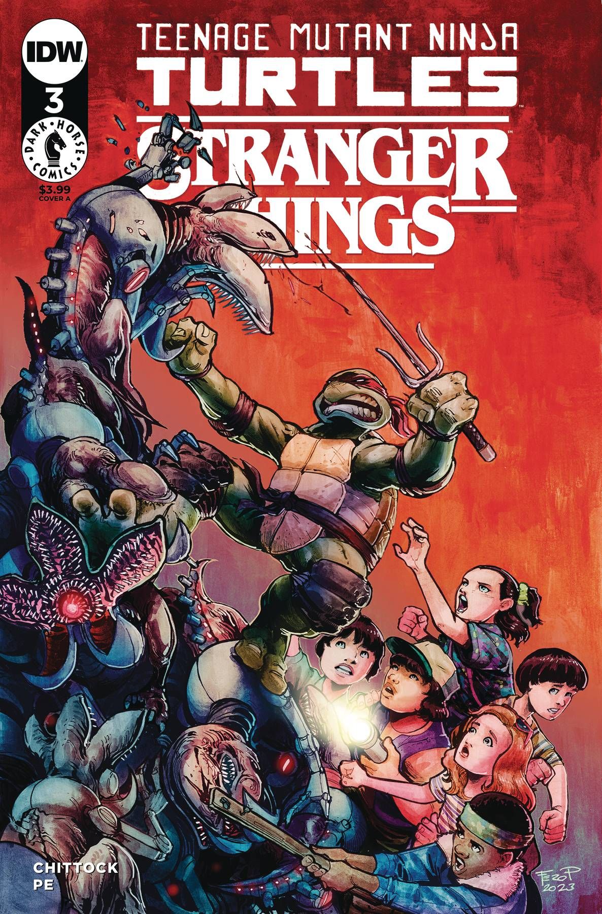 Teenage Mutant Ninja Turtles x Stranger Things #3 Comic
