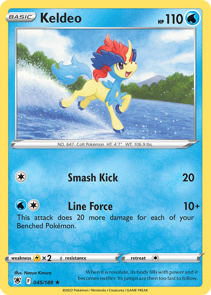 Keldeo (45/189) - Astral Radiance Pokémon Card