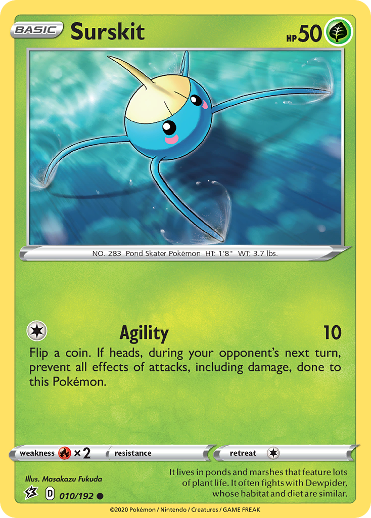 Surskit (10/192) - Rebel Clash Pokémon Card