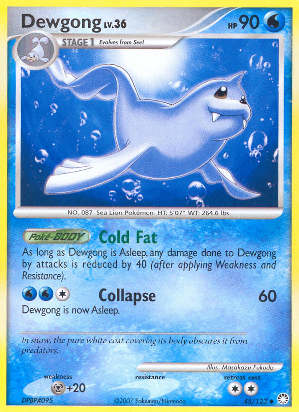 Dewgong (45/123) - Mysterious Treasures Pokémon Card